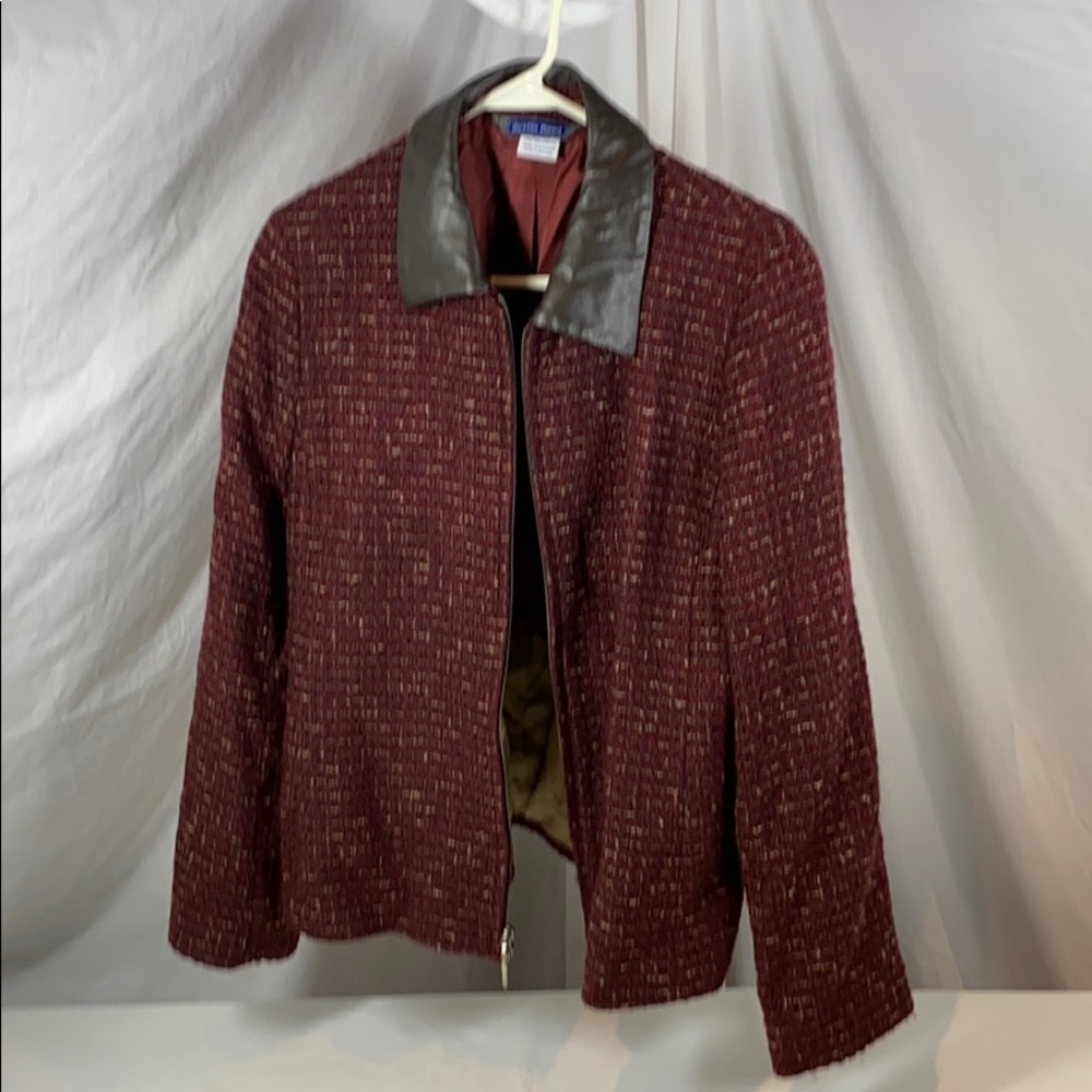 Austin Reed Tweed Full Zip Blazer